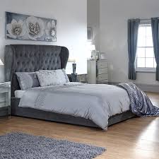 In one of our king size beds, you can roll, stretch or kick till your heart's content. Dakota King Size Ottoman Bed Dark Grey Buy Online At Qd Stores