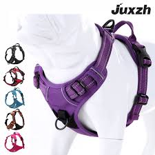 Juxzh Truelove Soft Front Dog Harness Best Reflective No Pull Harness With Handle And 2 Leash Attachments