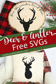 Free Reindeer Svgs And Antler Svgs For Christmas Crafts