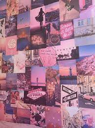 Pink Aesthetic Pretty Retro Wall Collage Kit Vsco Vintage Room Etsy In 2021 Vintage Room Decor Picture Wall Bedroom Photo Walls Bedroom