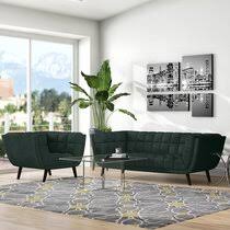 Create an open living room with a classic interior wrapped in a simple color combination of white and brown. Mid Century Modern Living Room Sets You Ll Love In 2021 Wayfair
