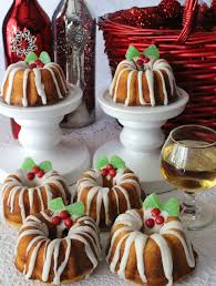 Bundt cakes are so pretty yet easy to make. Christmas Mini Bundt Cakes Two Sisters