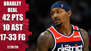 Beal began by saying he agreed with the decision made to postpone monday's game between the timberwolves. Bradley Beal Continues Hot Streak Scores 42 In Wizards Vs Jazz 2019 20 Nba Highlights Youtube
