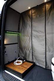 07 Sprinter Van Removable Shower Pan 170 Wb Sprinter Van Camper Van Shower Camper Van Conversion Diy