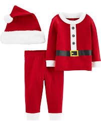 High quality santa suit gifts and merchandise. 3 Piece Santa Suit Cap Set Carters Com