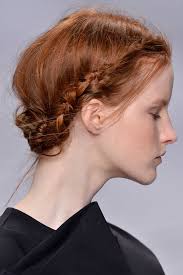 The angled braids swirl around the head towards one side and front, framing the face. Prom Hairstyles For Thin Hair Stylecaster