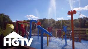 Backyard water park products are pvc, tarpaulin, plato, phthalates free pvc. Backyard Water Adventure Hgtv Youtube