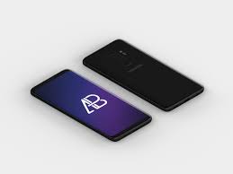 Isometric Samsung Galaxy S9 Plus Mockup Samsung Galaxy S9 Samsung Galaxy Android App Design