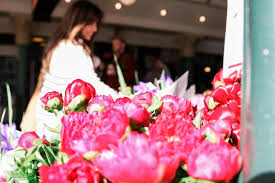 35+ family flower farmers are set up at #pikeplacemarket. The Cashmere Gypsy Pike Place Market