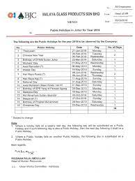 Comprehensive list of national and regional public holidays that are celebrated in selangor, malaysia during 2019 with dates and information on the origin and meaning of holidays. Memo Public Holiday 2019