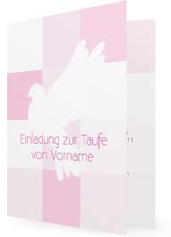 50 X Flache Karte Einladung Taufe Madchen Familieneinladungen De