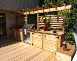 Louvered Bbq Enclosure 3 Small Outdoor Kitchens Patio Kitchen Outdoor Bbq
