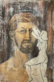 Portrait by Chris Brick of a handsome bearded man