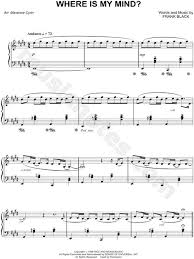 Playing the guitar is a great hobby and being able to start a collection of guitar sheet music of your favorite songs is easy as. Maxence Cyrin Where Is My Mind Sheet Music Piano Solo In E Major Transposable Download Print Sheet Music Violin Sheet Music Piano Sheet Music