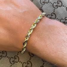 Clasp = slide with latch. Solid Gold Rope Bracelet Gold Gods Free Shipping The Gold Gods