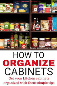 5 Quick Ways To Organize Food Cabinets Organizing Kitchen Cabinets Food Kitchen Cabinet Organization Clean Kitchen Cabinets