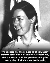 Nurse stays with patients during vietnam war rocket attack