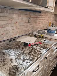 I was very careful to keep the tape in place. How To Remove Tile Countertops And Backsplash Laptrinhx News
