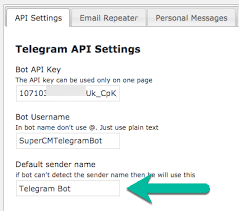 The api token is the key for. Telegram Bot Telegram Creating A Bot And Connecting It To Plugin Creativeminds Products Documentation