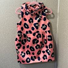 Janie and Jack pink leopard print dress