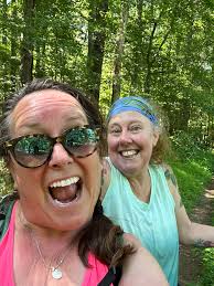 This morning I loaded up my pack and took Lily out for a little adventure  to check out the last 2 miles of the Spring Creek Nature Trail & Greenway .  She