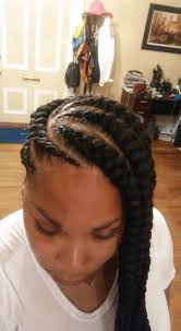 Jumbo sideway cornrow . done by me