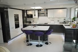 Modern kitchens use clever design and sleek styles to create an impressive space to cook, eat and. Grey And Purple Kitchen Braverman Kitchens