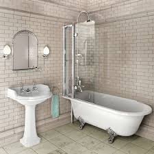 Finish the design by using basic, white subway tiles to frame the focal wall. How To Create A Traditional Bathroom Old Fashioned Bathrooms