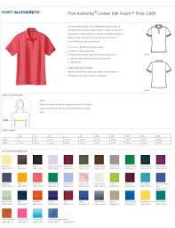 port authority l500 ladies silk touch polo shirts port