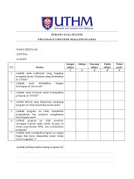 text_outputterima kasih kerana mengunjungi laman web rasmi isn. Borang Soal Selidik