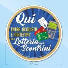 Lotteria degli scontrini al via dal 1° febbraio 2021: Adesivo Qui Lotteria Degli Scontrini 20 Cm