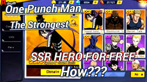 One punch man the strongest ssr tier list. One Punch Man Ssr Ssr Hero For Free One Punch Man The Strongest Youtube