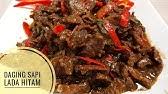 Tuangkan mi glosor dan tambahkan daging sapi black pepper yang sudah dimasak tadi di atasnya. Resep Daging Sapi Lada Hitam Youtube