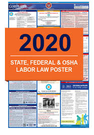 2020 Labor Law Posters State Federal Osha In One Poster
