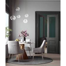 Beatrix Pleated Chair Light Grey Brushed Stainless Legs In 2020 Velvet Chair Dining Chair Upholstery Velvet Dining Chairs