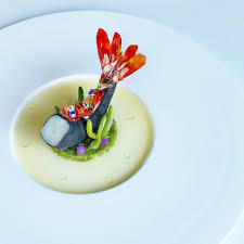 Zubeyir Ekicibasi On Instagram Active Carbon Covered Jumbo Shrimp On Smashed Roasted Peppers Created By Zubeyirekicibasi Fancy Dishes Creative Food Food