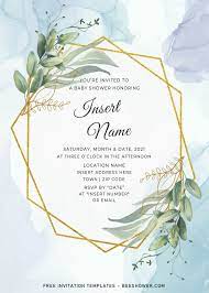 Print your invitations at home or get them printed and sent to you. Free Gold Boho Baby Shower Invitation Templates For Word Boho Baby Shower Invitations Free Printable Baby Shower Invitations Gold Baby Shower Invitations