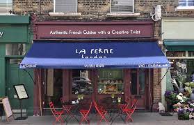 a lovely victorian awning installed at the newly opened primrose hill branch of la ferme french restaurant with hardwoo victorian box restaurant design awning