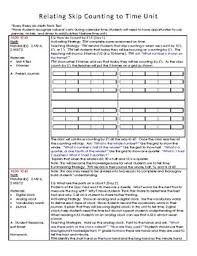 Looking for more fun skip counting activities to make learning to skip count fun? 2nd Grade Relating Skip Counting To Time Lesson Plans Unit By Devoted2teaching