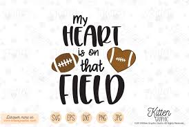 See more ideas about svg, football, svg cutting files. My Heart Is On That Field Football Svg 392453 Svgs Design Bundles
