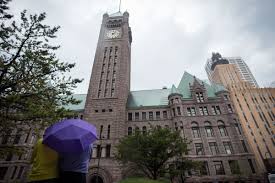 It lies on both banks of the mississippi river, just north of the river's confluence with the minnesota river, and adjoins saint paul, the state's capital. Watch Minneapolis City Hall Bell Tower Plays Prince Tribute Local Current Blog The Current From Minnesota Public Radio