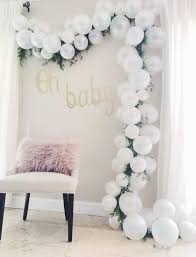 70 Adorable Ideas To Create Balloon Decorations For Baby Shower Baby Shower Balloons Baby Shower Backdrop Gender Neutral Baby Shower