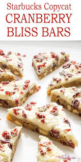 Cranberry Bliss Bars Starbucks Copycat Foodtasia In 2020 Cranberry Bliss Bars Cranberry Bliss Bars Starbucks Cranberry Recipes
