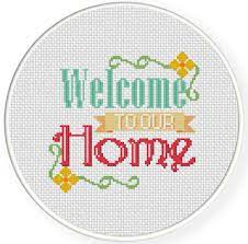 Cross stitch sunflowers pattern welcome if you need other size of printed characters please let me know. Welcome To Our Home Cross Stitch Pattern Daily Cross Stitch