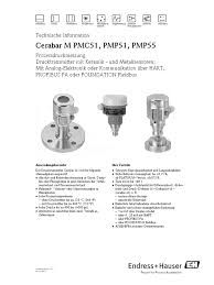 Endress hauser pmp55 digital pressure transmitter. Cerabar M Pmc51 Pmp51 Pmp55