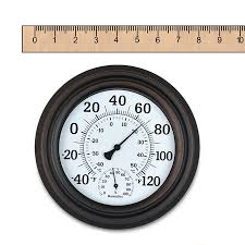 Although it is suitable for both indoor and outdoor use, this wall clock weather thermometer has this indoor/outdoor thermometer is perfect for getting the full forecast before you step out the. 8 Decorative Indoor Outdoor Patio Wall Thermometer Bronze Walmart Canada