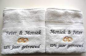 12 1 2 Jaar Getrouwd Cadeau 12 5 Jaar Huwelijk Geschenk Borduur Kado