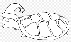 There are tons of great resources for free printable color pages online. Funny Turtle With Santa Hat Black White Line Art Christmas Christmas Color Pages Funny Clipart 716242 Pikpng