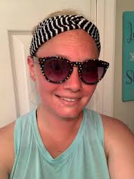 When you wear a headband all day, the tan/burn lines are a little unique.