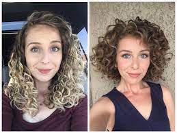 Long Hair Vs Short Hair I Find For My Curl Pattern 2c 3a That My Hair Tends To Get Weighed Down T Lockige Bob Frisuren Bob Frisur Bob Fur Lockige Haare